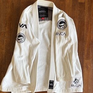 RVCA/ Shoyoroll White Jiu-Jitsu Gi with Black Logos